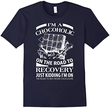 Men's I'm A Chocoholic On The Road To Recovery Small Navy