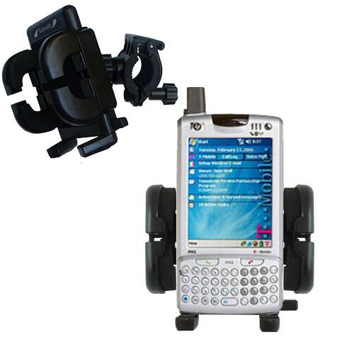 Bike Handlebar Holder Mount System for the HP iPAQ h6365 / h 6365 - Gomadic Brand