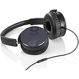 AKG Y50 Black On-Ear Headphone with In-Line One-Button Universal Remote/Microphone, Black