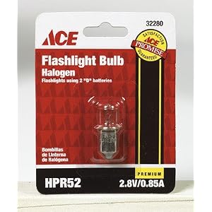 12 each: Ace Halogen Flashlight Bulb (43-1680) by Dorcy