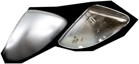 Chromesupply Triple Chrome Plated R Line Style Silver Matt Chrome Side Mirror Cap Replacement for VW Golf Mk7