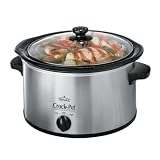 Rival Crock Pot 4 Quart Stoneware Slow Cooker SCV401BS