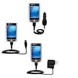 Deluxe Kit for the Dell Axim x51v includes a USB cable with Car and Wall Charger - Gomadic Brand w/ TipExchange Technology