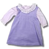 Playtimes - Laura Lilac Velour Dress and Frilly Onesie