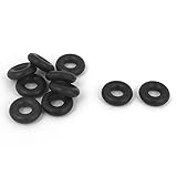 uxcell Oリング　ファスナー　ウォッシャー　空気シール　ガスシール　ブラックラバー　 10mm x 4mm x 3mm　10個入り