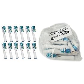 Cobalt� *DUAL CLEAN* 12x REPLACEMENT TOOTHBRUSH HEADS - COMPATIBLE WITH DUAL CLEAN Oral-B Braun - Excellent value !