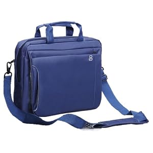 14.1 inch Blue Quad Compartment Laptop Notebook Carry Case Briefcase Shoulder Messenger Bag