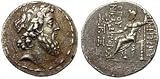 Seleucid Kingdom, Demetrios II, Second Reign 129 - 125 B.C.; Silver Tetradrachm