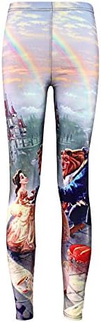 Summer Leggings Women Sexy Popular Beauty and the Beast Fitness Jeggings Pants