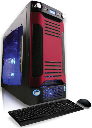 CybertronPC X-Sniper SINN2140BR, Black/Red, Intel Core i7 920 2.66GHz, 3072MB, 500GB, DVD+-RW Dual Layer Burner Drive, nVidia GeForce 9500GT, 600 Watt Power Supply, Windows XP Pro, 1 Year Parts And Labor Warranty