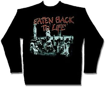 Cannibal Corpse - Eaten Back To Life Long Sleeve Adult T-Shirt, Size: Medium, Color: Black