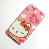 Hello Kitty pink heart Snap On Hard Case Cover for iphone 4 4G