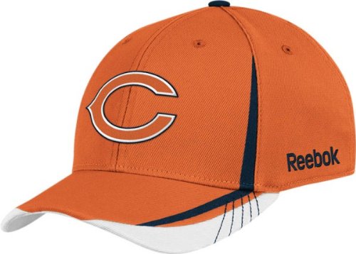 NFL Chicago Bears Sideline Flex-Fit Draft Hat, Orange