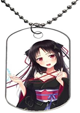 Hot Anime unbreakable Machine-Doll Yaya a-3 Customize Fashion Cool Gift ,Aluminum Oval Dog tag Pet tag Necklace Pendant Chain
