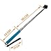 Gopromate(TM) Extendable Handheld Monopod Pole for Gopro Hero 1/2/3 Blue