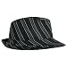 41zh4VIbypL. AA75  CLASSIC BLACK LINEN PINSTRIPED STRUCTURED FEDORA HAT