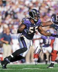 Suggs, Terrell Autographed/Hand Signed 8x10 Photo