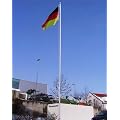Fahnenmast (H�he 6,20m) mit Deutschlandfahne 0,90 x 1,50 m�