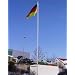 Fahnenmast (H�he 6,20m) mit Deutschlandfahne 0,90 x 1,50 m�