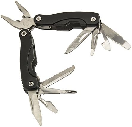 BIAL HO Folding Pocket Knives, Knife Pliers Multi Tools with Free Belt Pouch Perfect Kit for Survival, Emergency, Camping, Outdoor (Black)