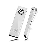 HP USBメモリ 4GB v210w ヒューレット・パッカード キャップレス クリップデザイン金屬製 耐衝撃 防滴 防塵 (HPFD210W-04)