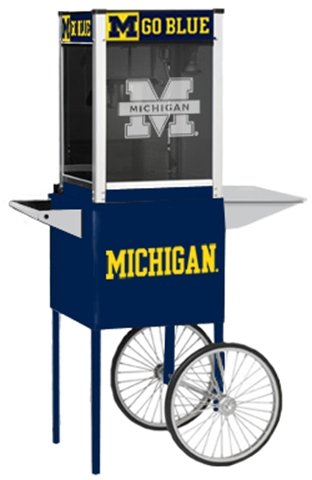 Michigan Wolverines Popcorn Machine & Cart