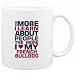 Mug White " THE MORE I LEARN ABOUT PEOPLE THE MORE I LOVE MY French Bulldog " Dogs