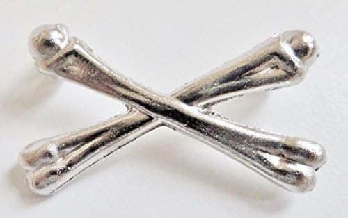Cross Bones Nickel-Plated Orange Order Symbol For Collarette - W031