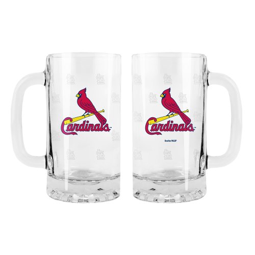 MLB St. Louis Cardinals 2-Pack Satin Etch Tankard Mug