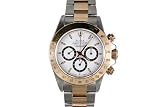 Rolex Mens 2 Tone Daytona White Dial
