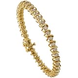 14k Gold 7" Ladies Tennis Bracelet, w/ 3.00 Carats Brilliant Cut Diamonds, 1/4" (6.5mm) wide
