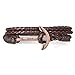 Areke Mens Anchor Anchor Leather Bracelets Unisex Women Fashion Cool Braided Stretch Bangle Jewelry Color Brown