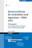 Image de Honorarordnung für Architekten und Ingenieure - HOAI: Textausgabe mit Einführung und Anmerkungen zu den wichtigsten Neuerungen