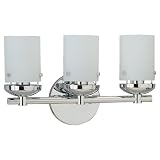 Review Sea Gull Lighting 40045-05 / Sea Gull Lighting 40045-05 Bliss Three-Light Vanity, Chrome Finish with Cased Opal Etched Glass