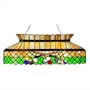 32 Inch L Green Billiards Oblong Pendant Ceiling Fixture
