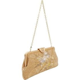 Inge Christopher Beaded Embroidery East West Clutch