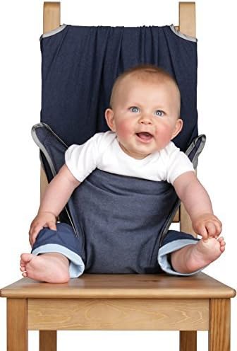 Totseat Chair Harness: The Washable and Squashable Travel High Chair in Denim Color: Denim Model: TOTSEATDM (Newborn, Child, Infant)