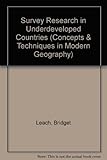 Survey research in underdeveloped countries
