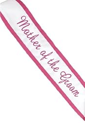 Hortense B. Hewitt Wedding Accessories Bridal Party Satin Sash, Mother of the Groom