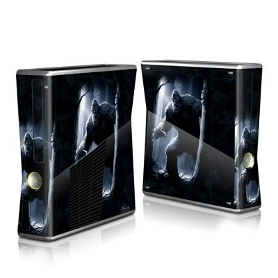 Sasquatch Design Protector Skin Decal Sticker for Xbox 360 S Game Console Full Body