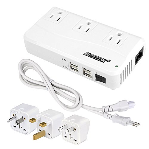 BESTEK 海外旅行用変圧器 変換プラグ付き 90V-240V to 100V 変換 並行輸入品