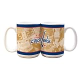NHL Washington Capitals 15-Ounce White Nostalgic Mug (2 Pack)