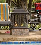 IMAGE OF Taos Indoor/Outdoor Fireplace with Decorative Scrollwork