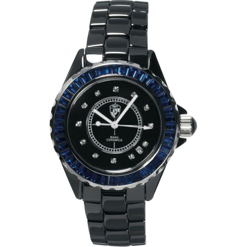 Raku Watches by Heys USA Men's Sophisticated Black &Blue (Black)