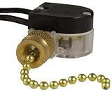 Gardner Bender GSW-32 Nickel Plated Pull Chain Switches