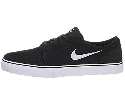 Nike Men's NIKE SATIRE SKATE SHOES 13 Men US (BLACK/WHITE) On Sale