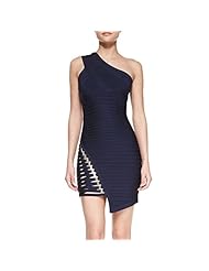Nylon/Rayon/Spandex One Shoulder Stretchy Cocktail Bandage Dress/Bodycon Dress/Club Dress/Evening Dress/Wedding Dress 