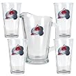 Great American Colorado Avalanche Pitcher and Shaker Glass Set - Colorado Avalanche 5 PC