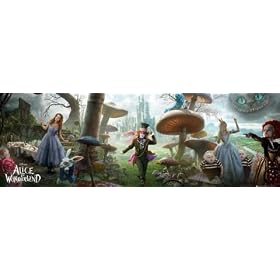 1art1 - 49150 - Poster de Porte - Alice Au Pays Des Merveilles - Collage - 158 X 53 cm