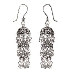 Sterling Silver Dangle Style Fashion Jewelry 2.25 inches